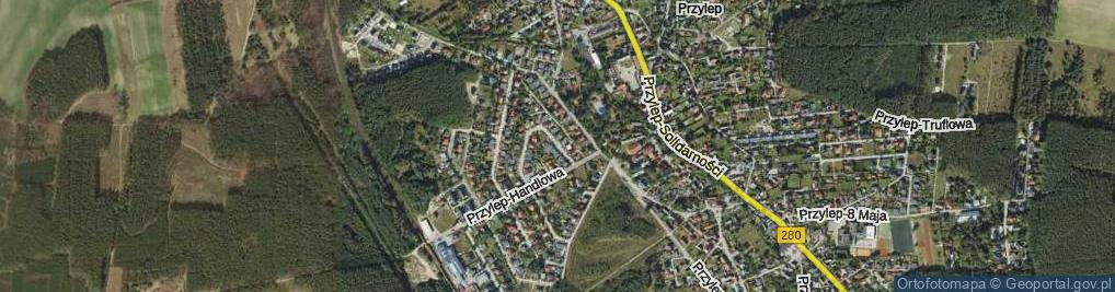 Zdjęcie satelitarne Przylep-Kolista ul.